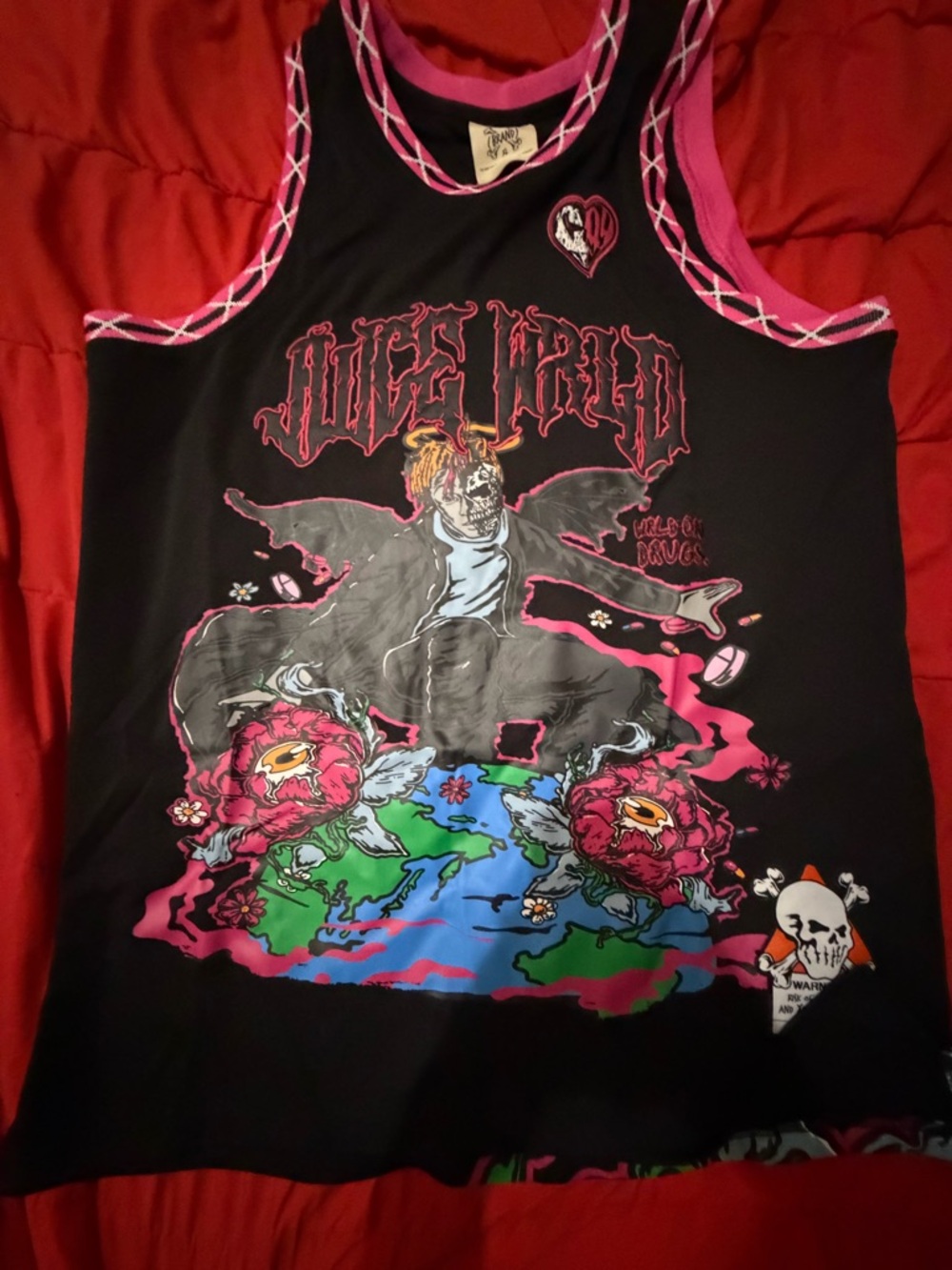 Juice World Purple/Pink/Black BrandX jersey XL